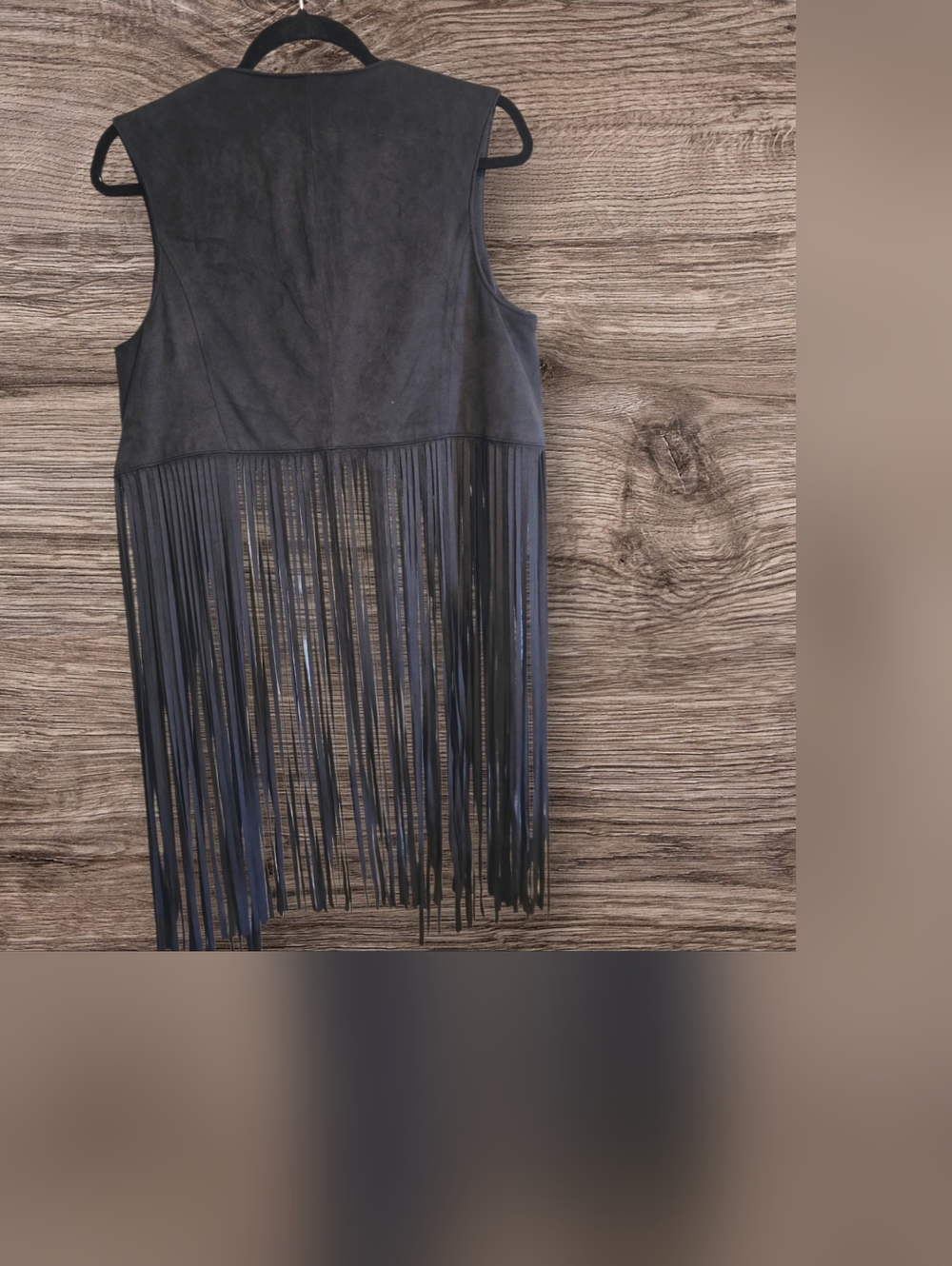 Express black fringe sleeveless vest ā Size Small š¤ - Picture 3 of 5